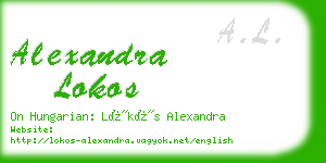 alexandra lokos business card